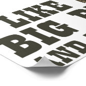 Ich mag große Bücher und ich kann nicht lügen Poster (Ecke)