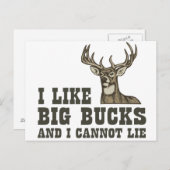 Ich mag große Bücher und ich kann nicht lügen Postkarte (Vorne/Hinten)