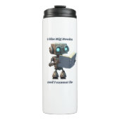 Ich mag große Bücher und ich kann nicht lügen Thermosbecher (Vorderseite)