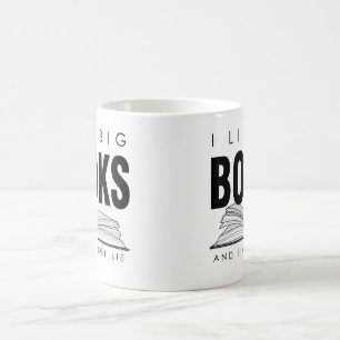 Ich mag große BÜCHER (und mich nicht kann Lüge) Kaffeetasse