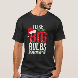 Ich mag große Bullen und kann Weihnachtslicht nich T-Shirt