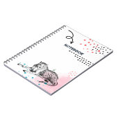 Ich mag große Flecken Leopard Notizbuch Notizblock (Linke Seite)
