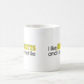 Ich mag große Hintern Kaffeetasse (Mittel)
