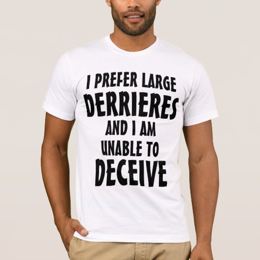 Ich mag große Hintern-noble Version T-Shirt (Vorderseite)