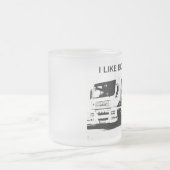 Ich mag große LKW-Tasse Mattglastasse (Mittel)