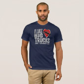 Ich mag GROSSE LKWs T-Shirt (Vorne ganz)