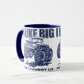 Ich mag große LKWs Tasse (Vorderseite Links)