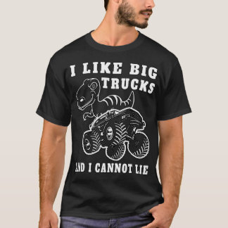 Ich mag große LKWs und ich kann den LKW MonsterLKW T-Shirt