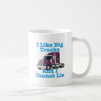 Ich mag große LKWs und ich kann nicht liegen Kaffeetasse