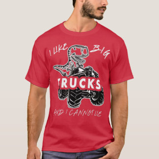 Ich mag große Monster-LKWs und Dinosaurier 2 T-Shirt