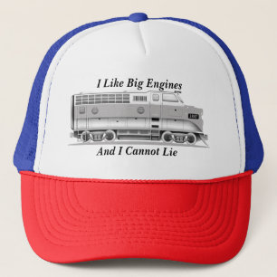 Ich mag große Motor (Züge) kann keine Eisenbahn Truckerkappe