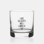 Ich mag große Putten und ich kann nicht lügen Whiskyglas (Vorderseite)