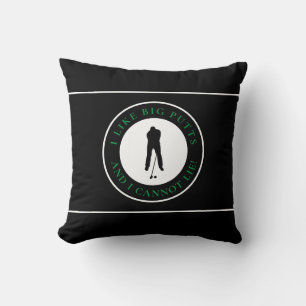 Ich mag große Putts Sports Golfer Modern Schwarz G Kissen