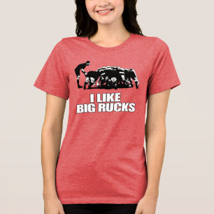 Ich mag große Rugby-Gedränge - Valentinsgruß für R Tri-Blend Shirt