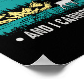 Ich mag große Strümpfe, aber ich kann nicht lustig Poster (Ecke)