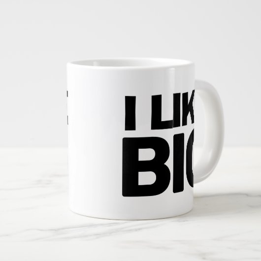 ICH MAG GROSSE Tasse (Vorderseite Rechts)