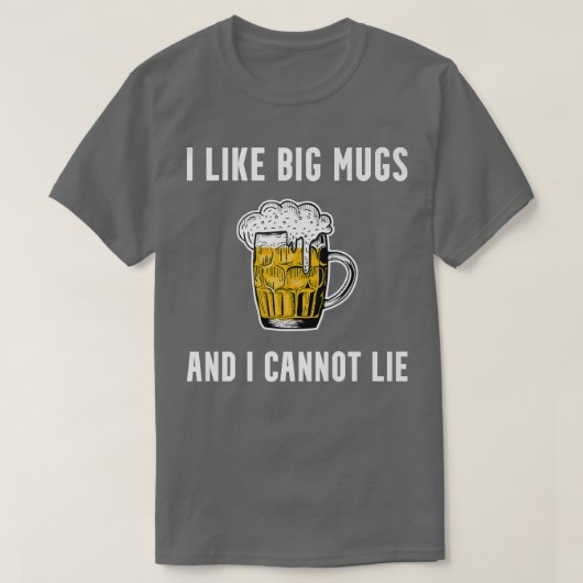 Ich mag große Tasse Funny Beer Lover IPA Craft Bee T-Shirt (Design vorne)