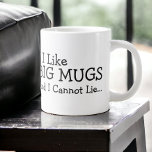 Ich mag große Tasse und ich kann nicht leben<br><div class="desc">Ich mag große Tasse und ich kann Tasse nicht lügen .. Spaß und alberne Jumbo Drink-Ware aus Ricaso ..</div>