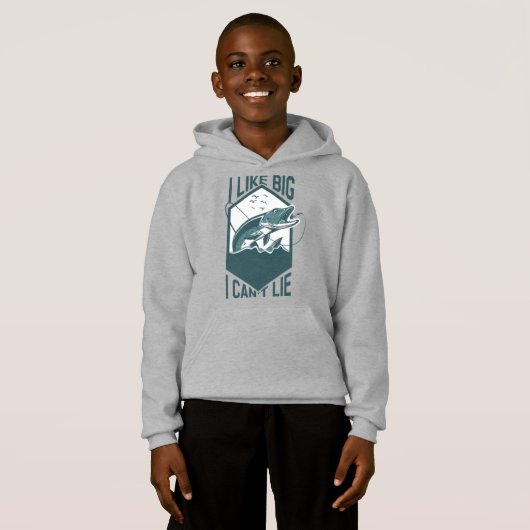 Ich mag großen Fisch und ich kann Pike nicht beiße Hoodie (Vorne ganz)