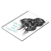 Ich mag großes Brötchen-Notizbuch Notizblock (Linke Seite)