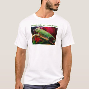 Ich mag grün sein, aber ich kenne mein Chamäleon-S T-Shirt