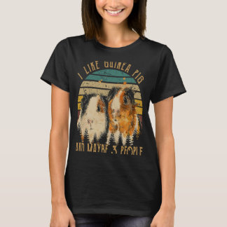 Ich mag Guinea Pig und vielleicht 3 Leute Vintag A T-Shirt