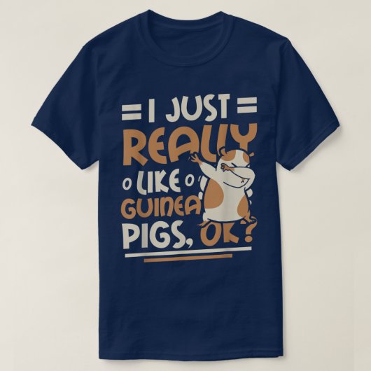 Ich mag Guinea Schwein T - Shirt (Design vorne)