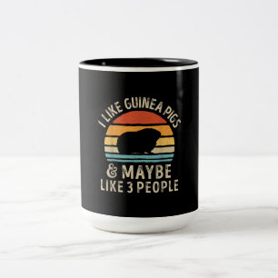 Ich mag Guinea Schweine und vielleicht 3 Leute lus Zweifarbige Tasse