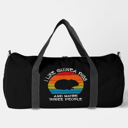 Ich mag Guinea Schweine & vielleicht 3 Leute Duffle Bag (Vorderseite)