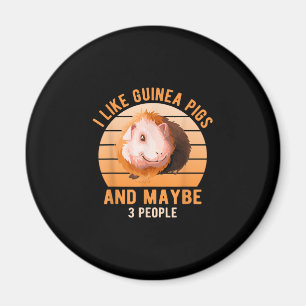 Ich mag Guinea Schweine Wheek Cavy Lover Guinea Ma Magnet