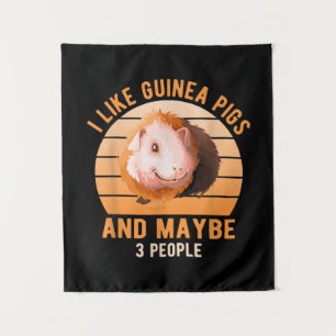 Ich mag Guinea Schweine Wheek Cavy Lover Guinea Ma Wandteppich