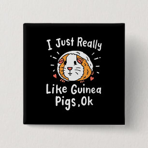 Ich mag Guinea Schweine wirklich Button