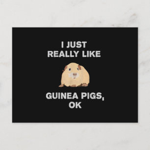 Ich mag Guinea Schweine wirklich gerne Guinea Schw Postkarte
