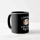 Ich mag Guinea Schweine wirklich Tasse (Vorderseite Links)