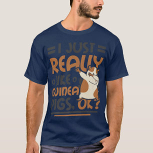 Ich mag Guinea Schweinefleisch Ok Premium 2813 T-Shirt