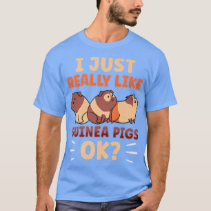 Ich mag Guinea Schweinefleisch Tierfutterschlauch T-Shirt