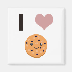 Ich mag Haferflocken Kekse Magnet
