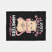 Ich mag Hamster wirklich Fleecedecke (Vorderseite (Horizontal))