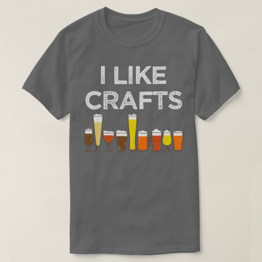 Ich mag Handwerk T-Shirt (Design vorne)
