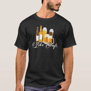 Ich mag handwerkliches Vintage-Bier Trinker T-Shirt