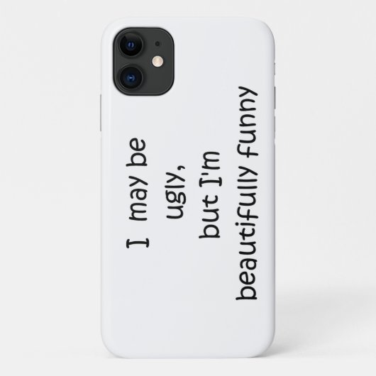 Ich mag hässlich sein, aber Case-Mate iPhone hülle (Rückseite)