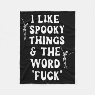 Ich mag heikle Dinge und das Word-Fick Skelett Dan Fleecedecke