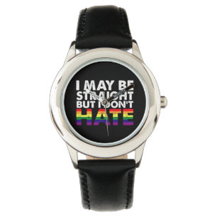 Ich mag hetero sein, aber ich hasse LGBT Gay nicht Armbanduhr