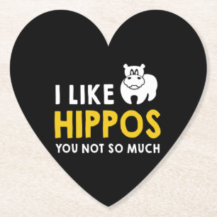 Ich mag Hippos Sie nicht so viel Kostümgeschenk Untersetzer