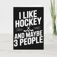 Ich mag Hockey und vielleicht 3 Leute lustiger Fan