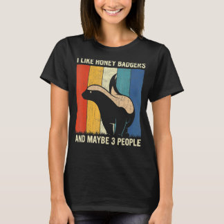 Ich mag Honig Badgers und vielleicht 3 Leute Honey T-Shirt