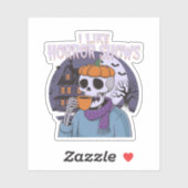 Ich mag Horror zeigt ein ungewöhnlich grafisches D Aufkleber (Blatt)