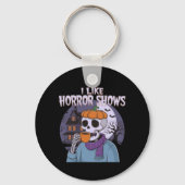 Ich mag Horror zeigt ein ungewöhnlich grafisches D Schlüsselanhänger (Rückseite)