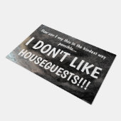 ICH MAG HOUSEGUESTS NICHT unhöflich Fußmatte (Schrägansicht)