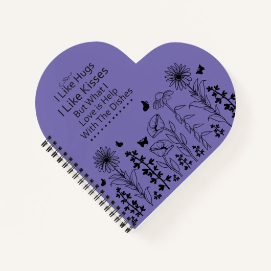 Ich mag Hugs und Kisses Notizblock (Vorderseite)